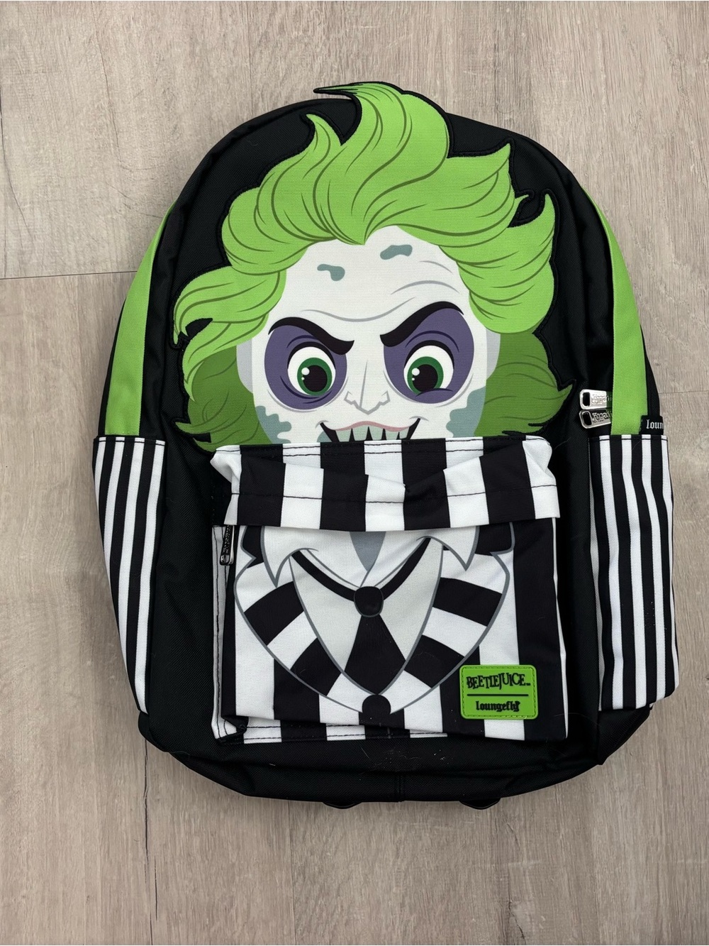NWT Loungefly Beetlejuice Cosplay Full-Size Backpack